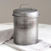 Pote para Açúcar 1,50L Lata Sugar Porta Condimentos em Aço Soho Yoi Grafite